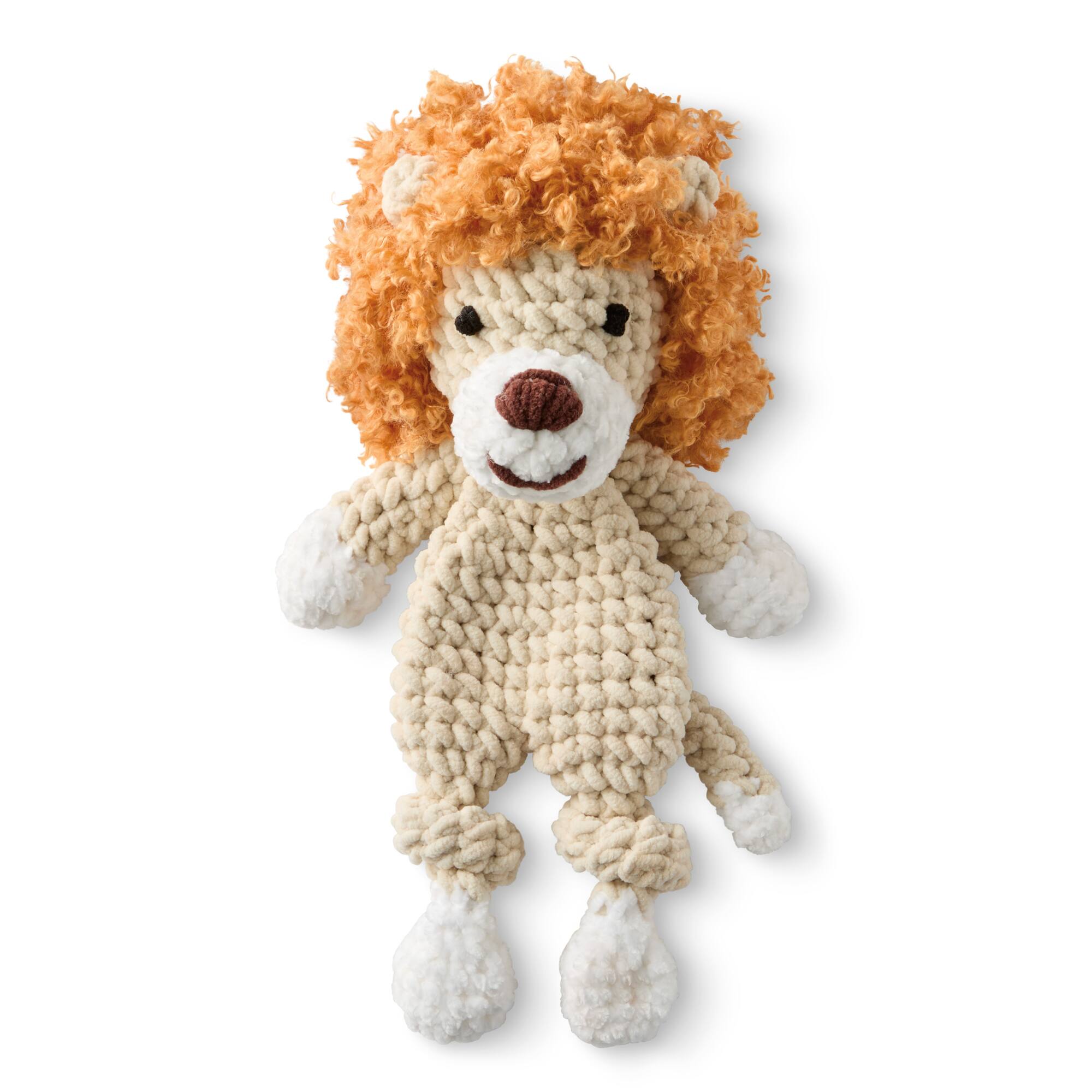 Lion Intermediate Cuddle Craft Crochet Kit by Loops & Threads®